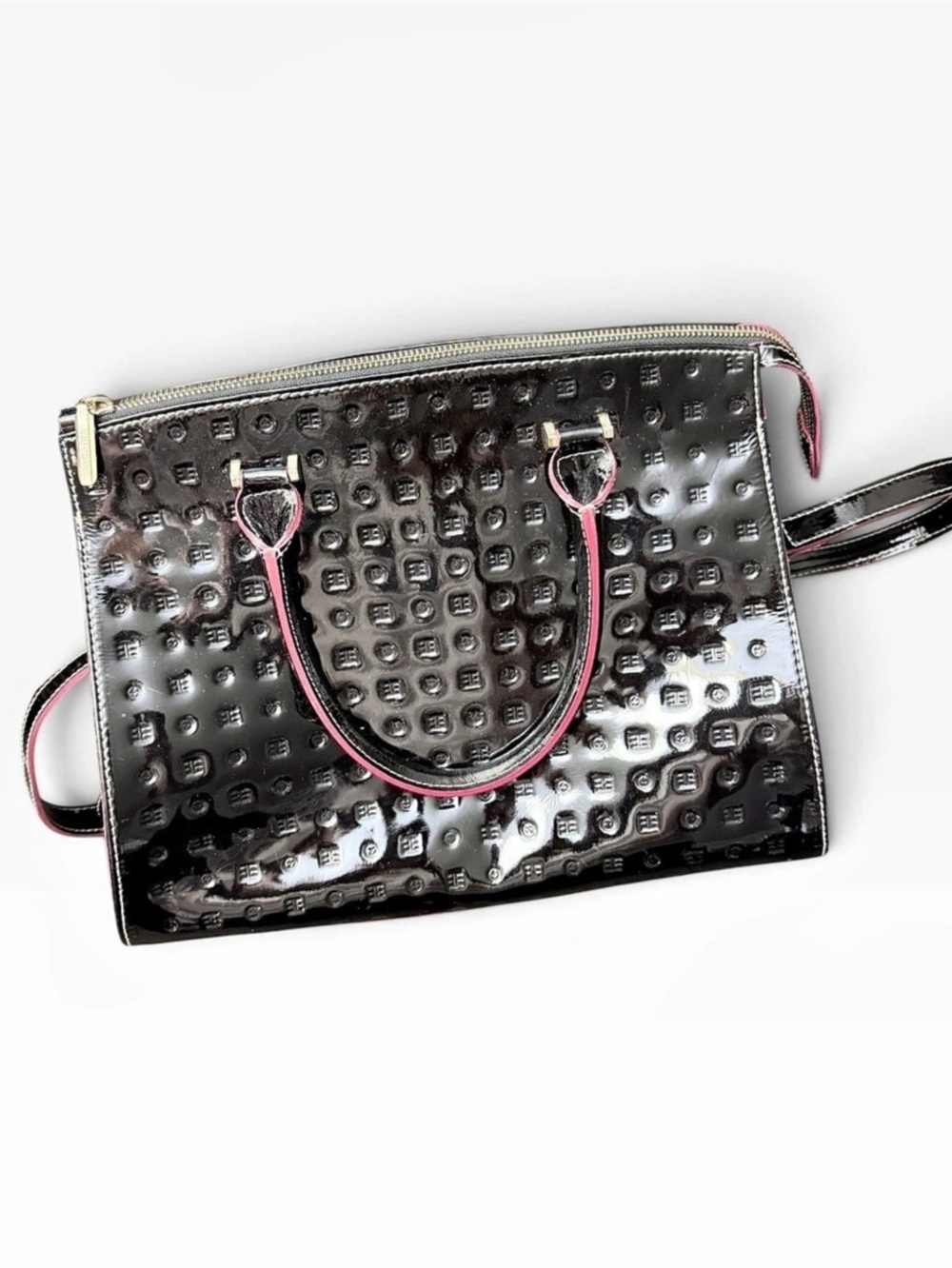 Arcadia EUC Patent Leather Shoulder Bag in Black - Picture 2 of 9
